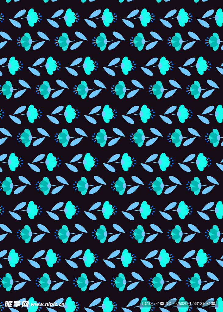 蓝绿色几何图案无缝背景