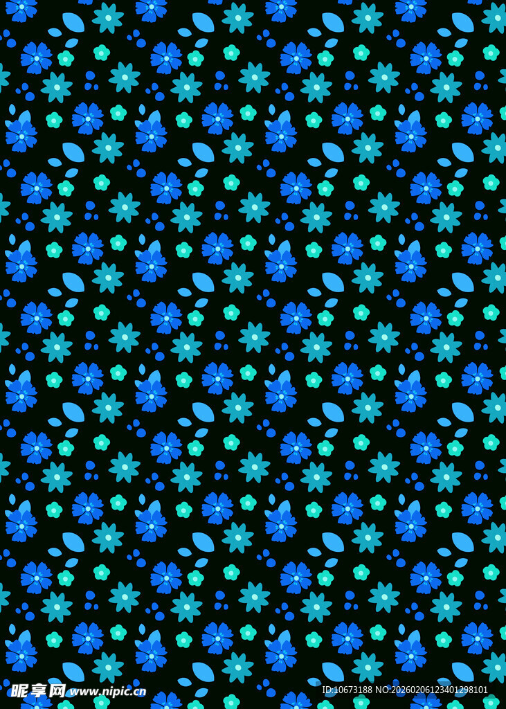 蓝绿点状抽象图案背景