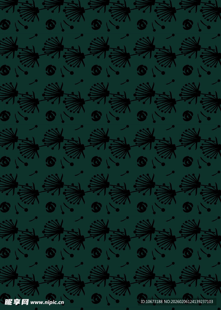 深绿色波点纹理图案