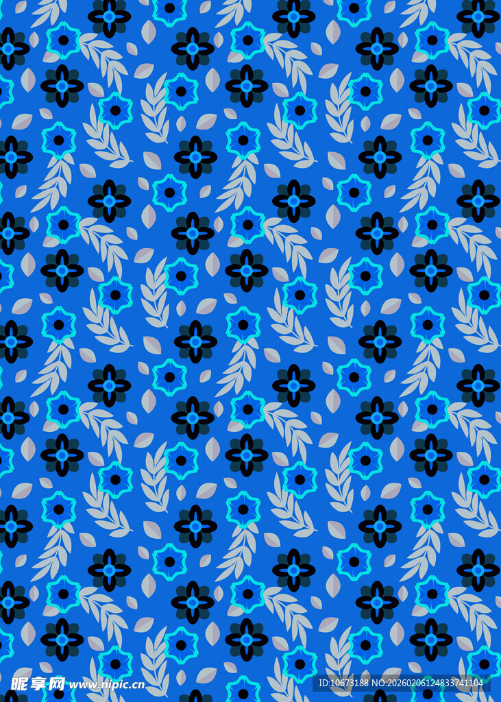 蓝色几何图案纹理背景