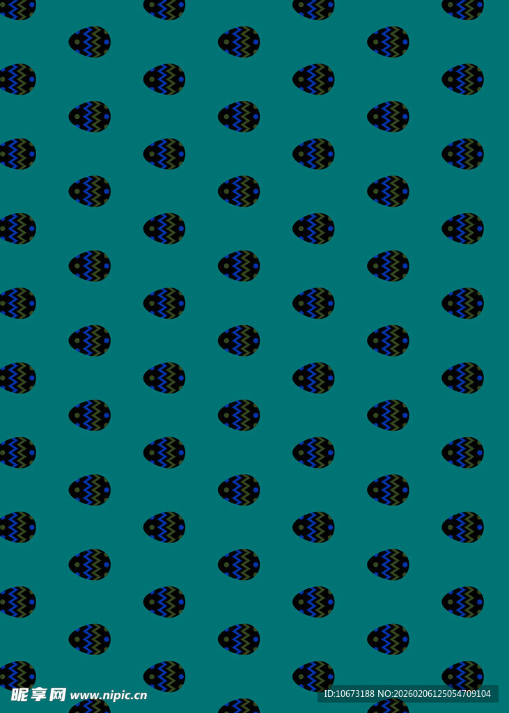 蓝底黑形几何图案纹理