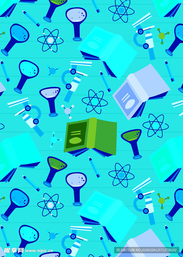 科学探索元素图案背景