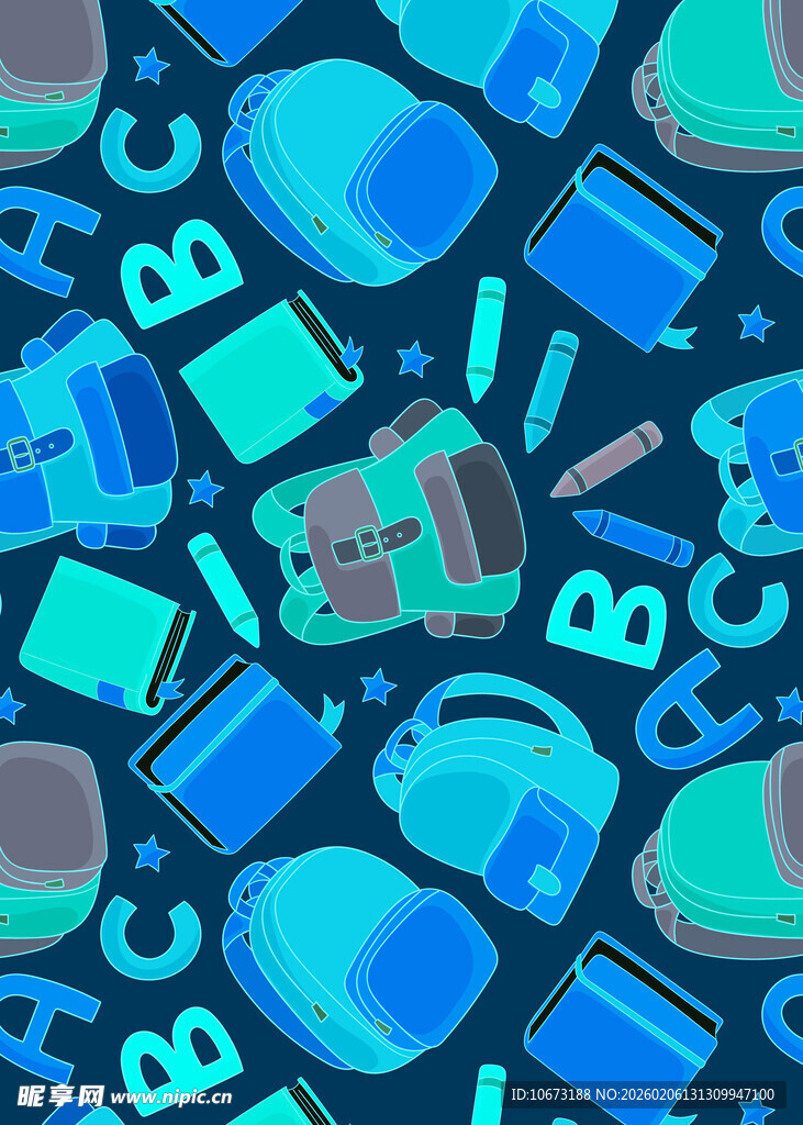 科技元素无缝图案背景