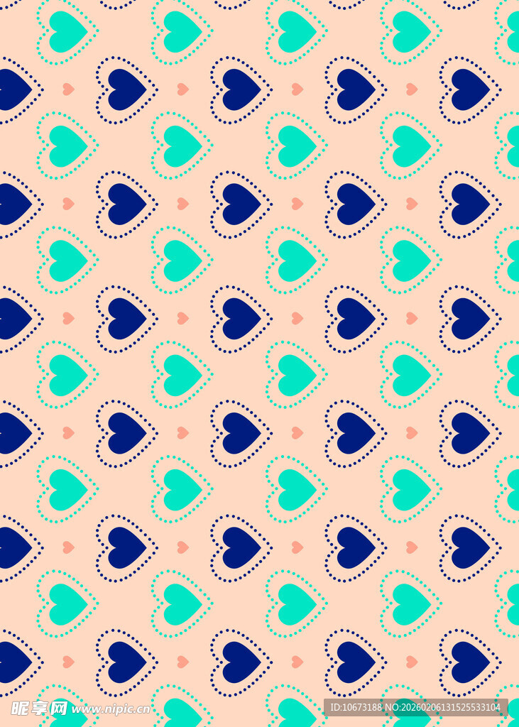 心形图案背景纹理设计