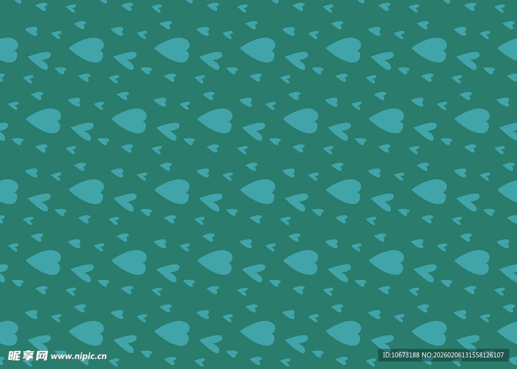 绿色小鱼波点图案背景