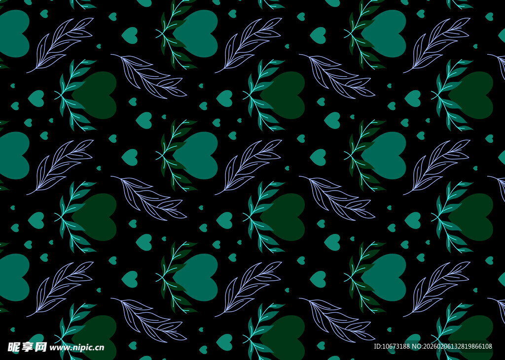 深绿底色抽象图案纹理