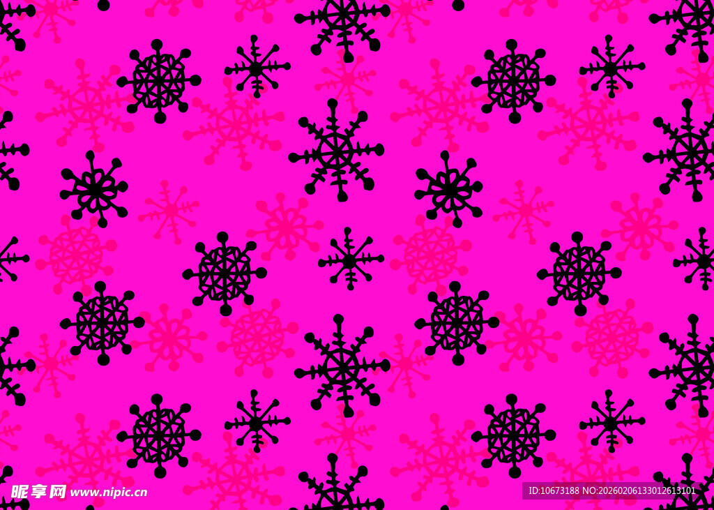 粉色背景雪花图案纹理