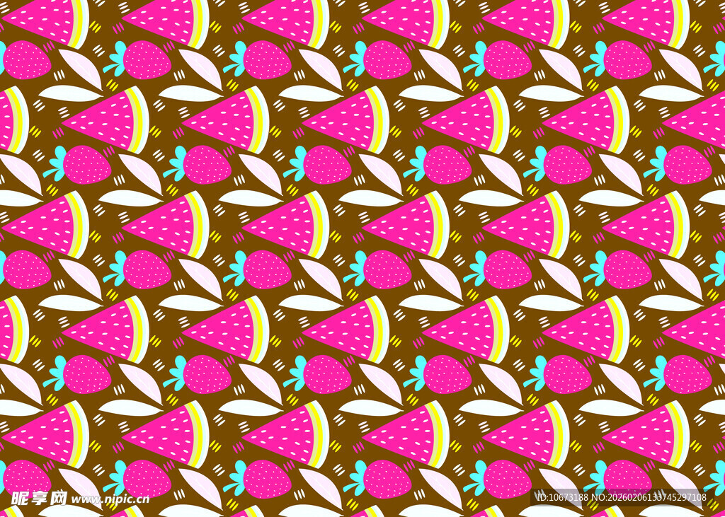 粉色几何图案无缝背景