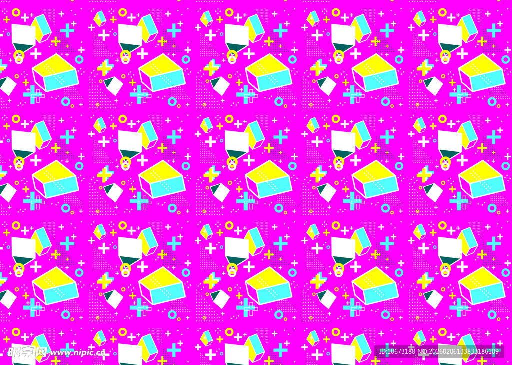 粉色多彩蛋糕图案背景