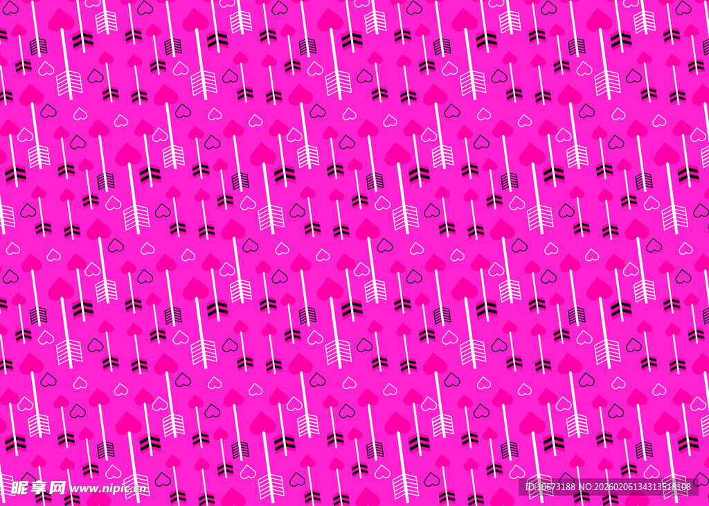 粉色心电图图案背景