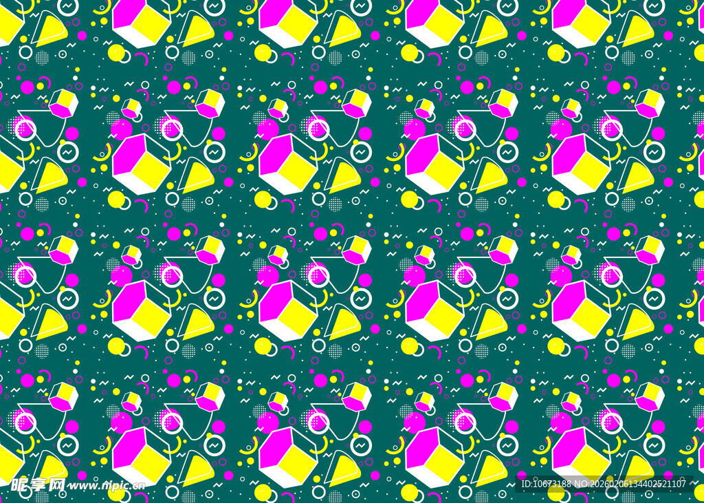 多彩小鸟图案背景设计