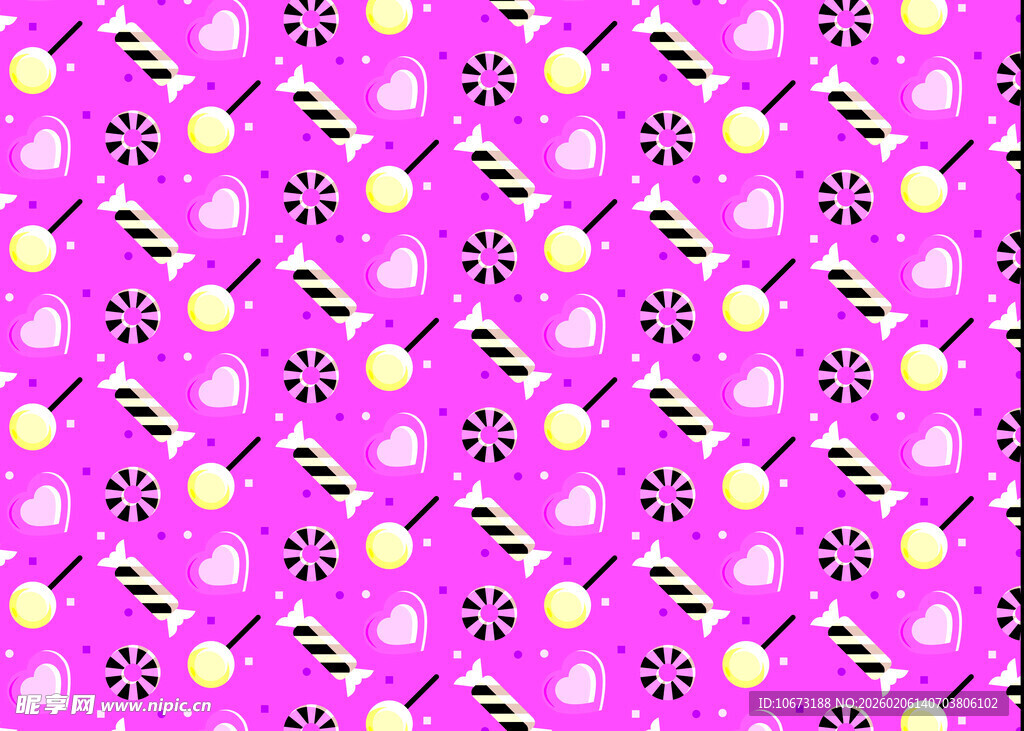粉色糖果图案背景纹理