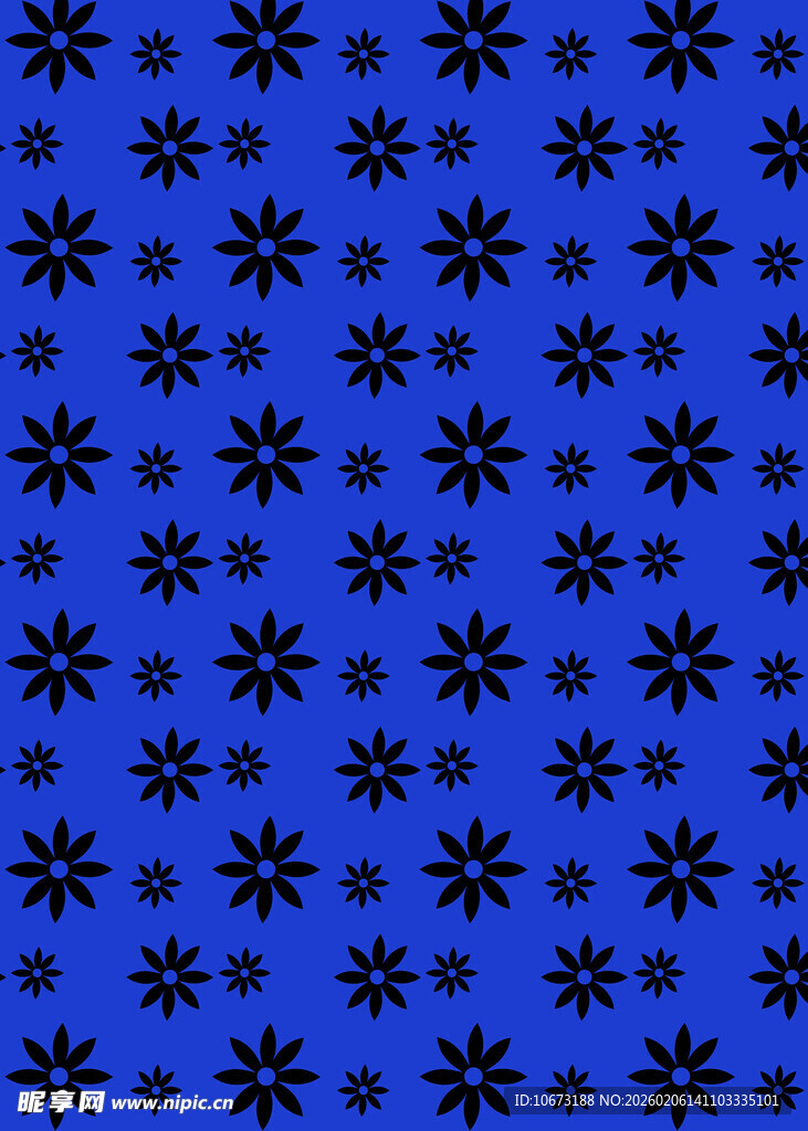 蓝色雪花图案背景