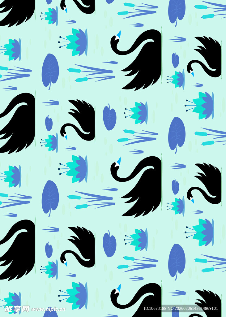 蓝底抽象图案纹理背景