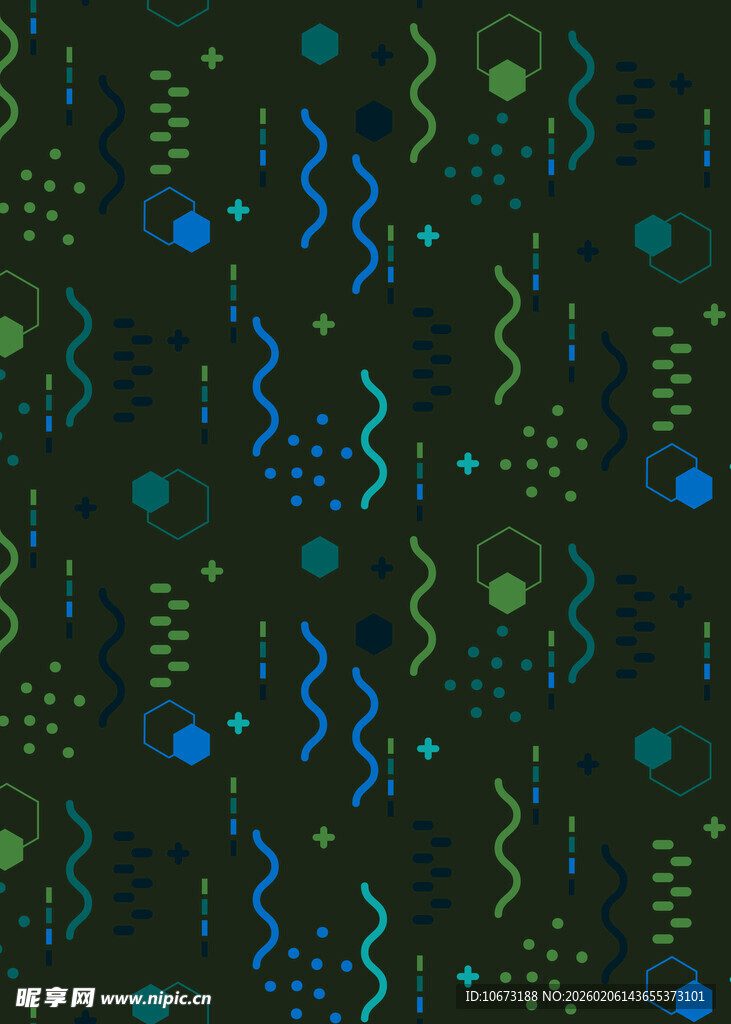 抽象几何波点图案背景