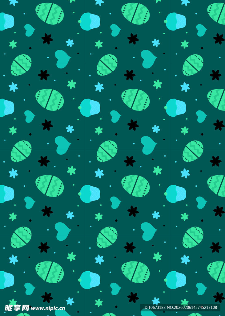 绿色鱼形图案背景纹理