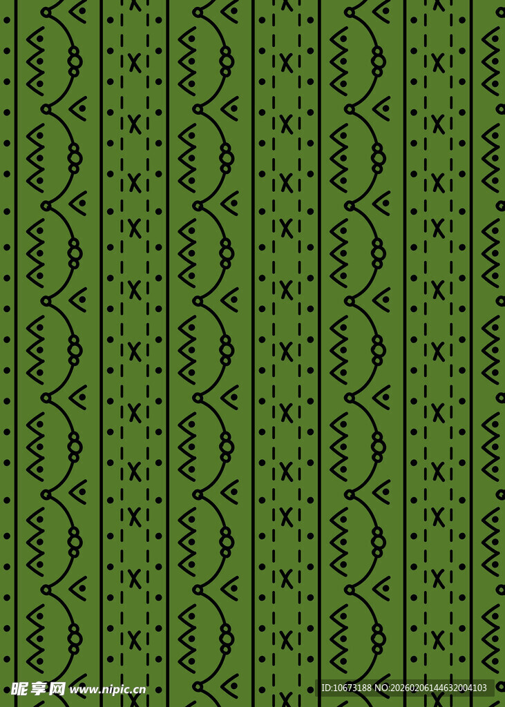 绿色几何图案无缝背景