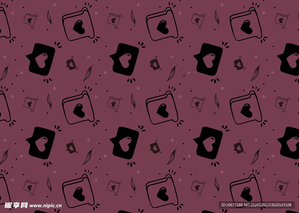 紫色背景相机图案无缝纹理