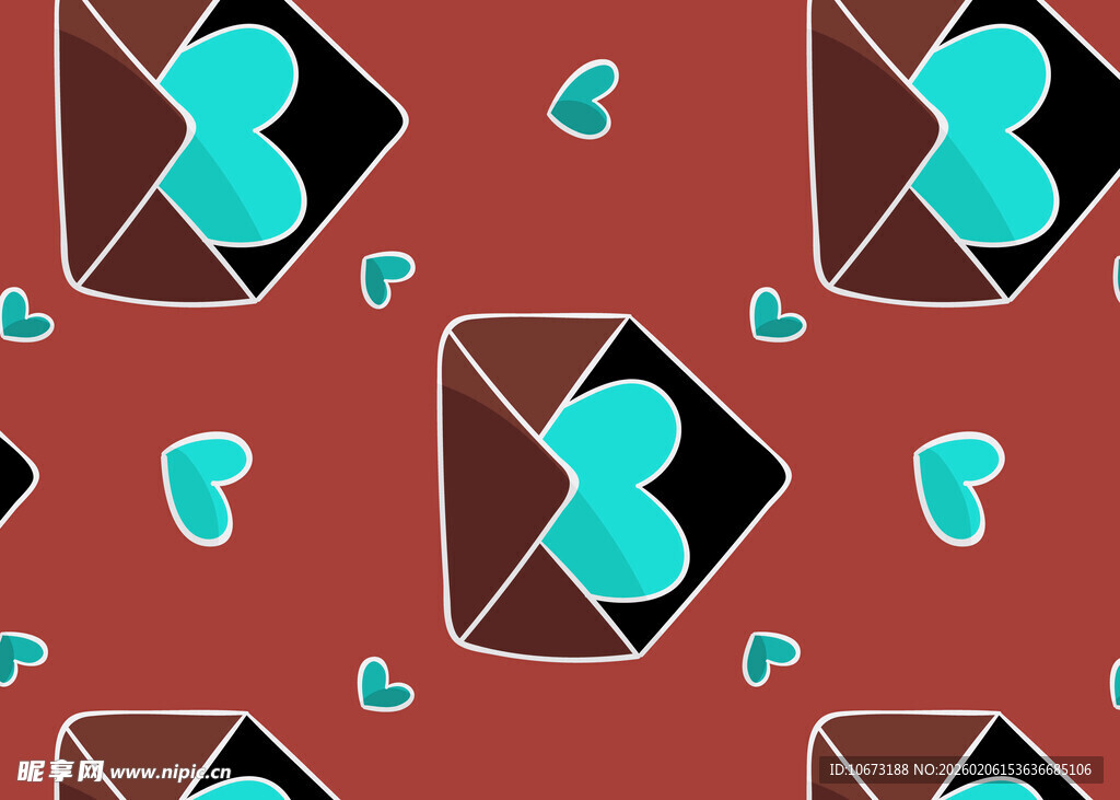 几何图案拼接的多彩背景