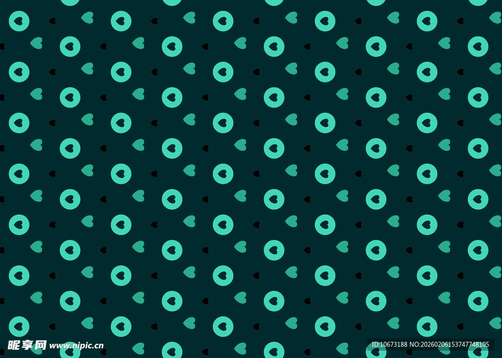 蓝绿圆点无缝图案背景