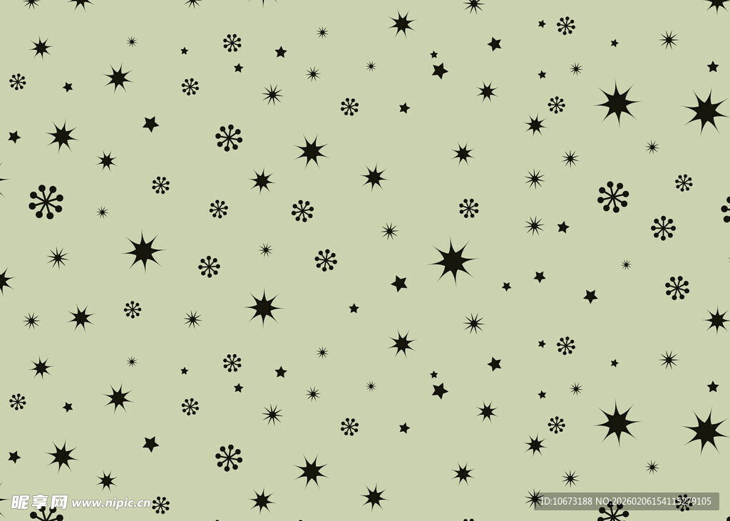 浅绿色底黑白点状图案