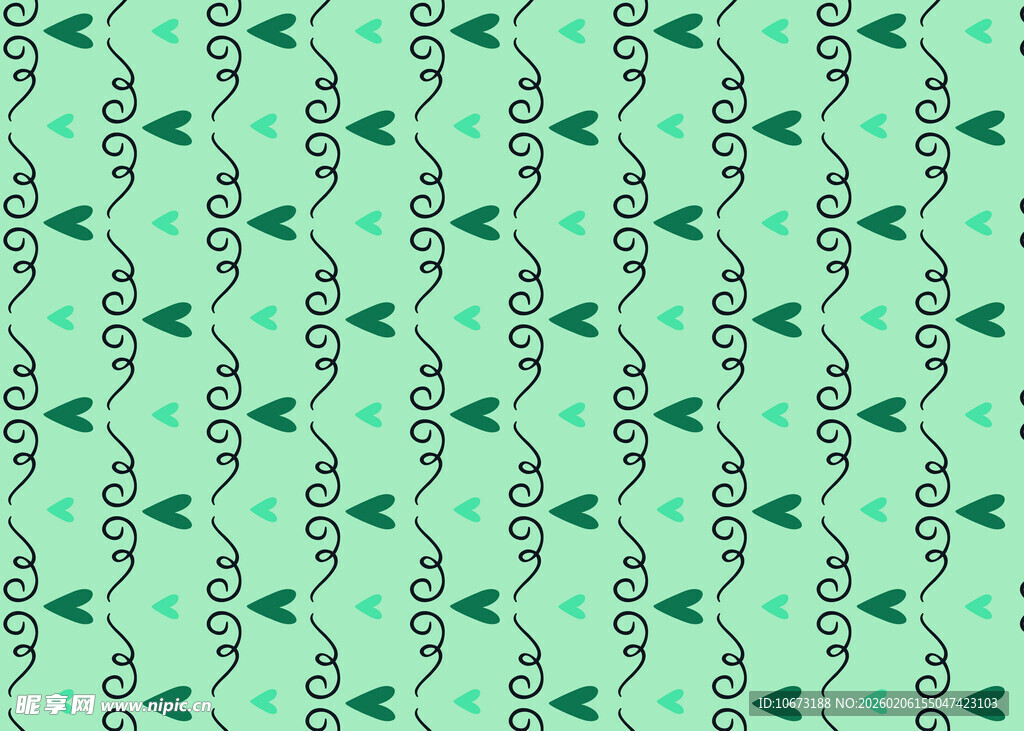 浅绿色植物图案背景纹理