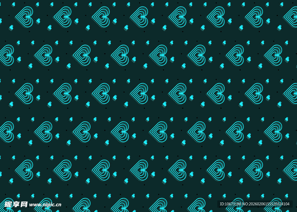 蓝绿色几何图案无缝背景