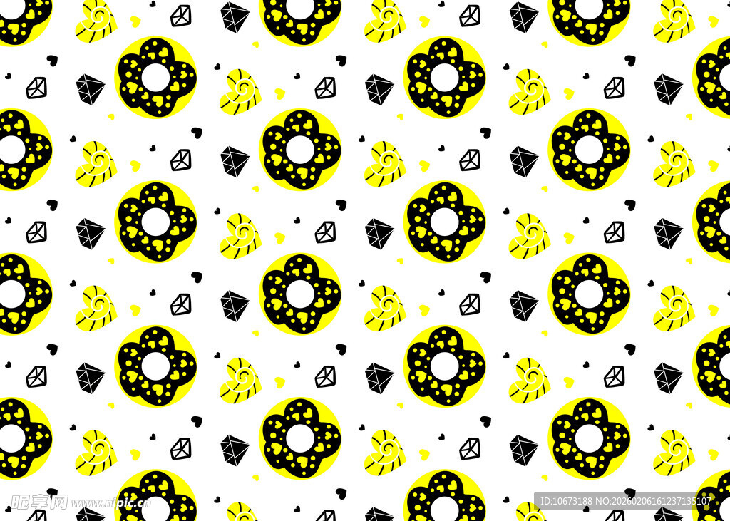 几何图案无缝花纹设计