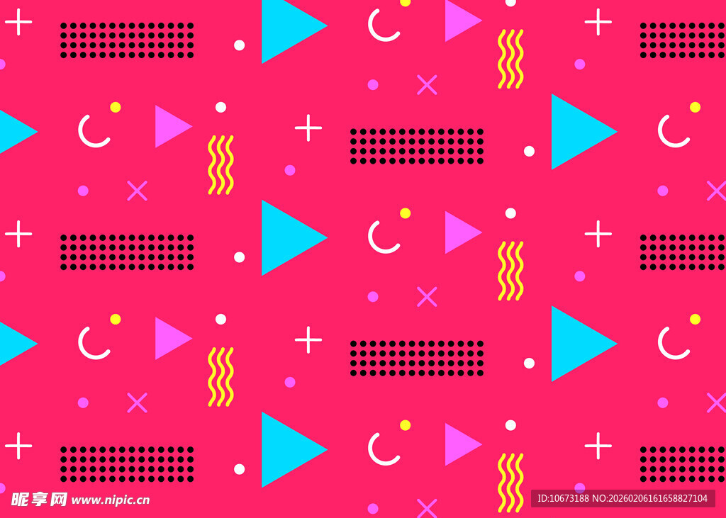 粉色几何图案装饰背景