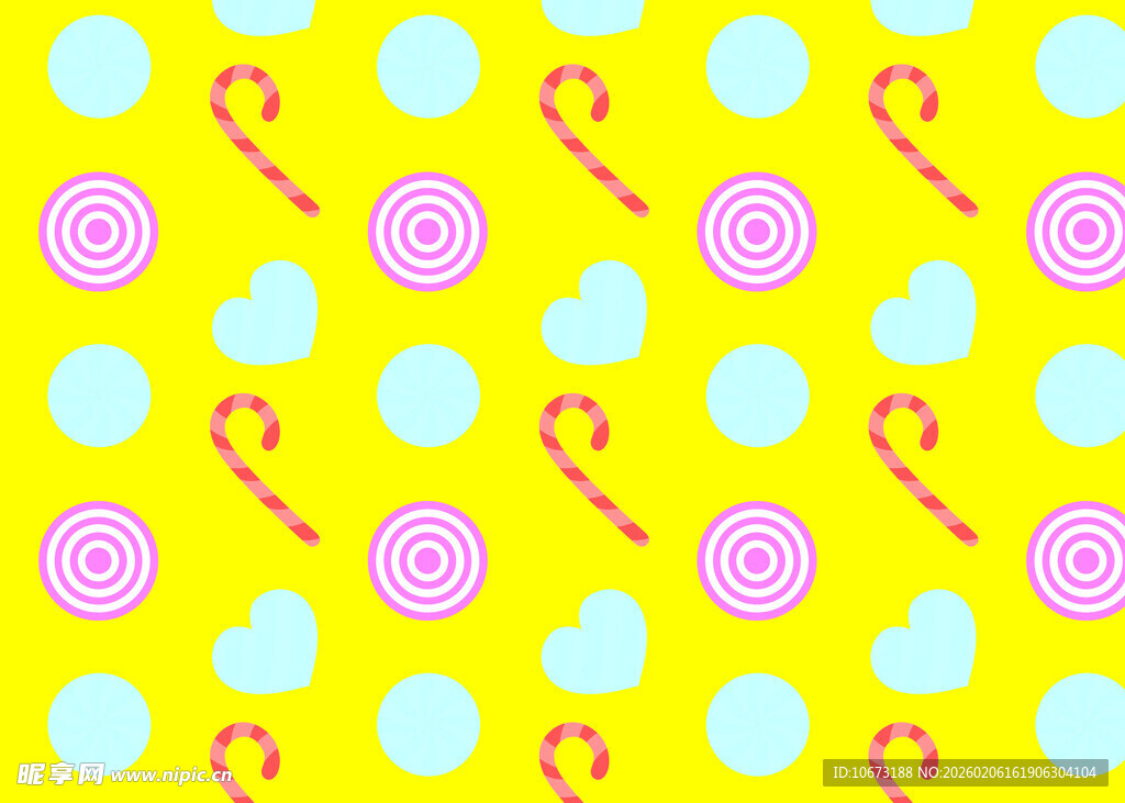 糖果图案背景 