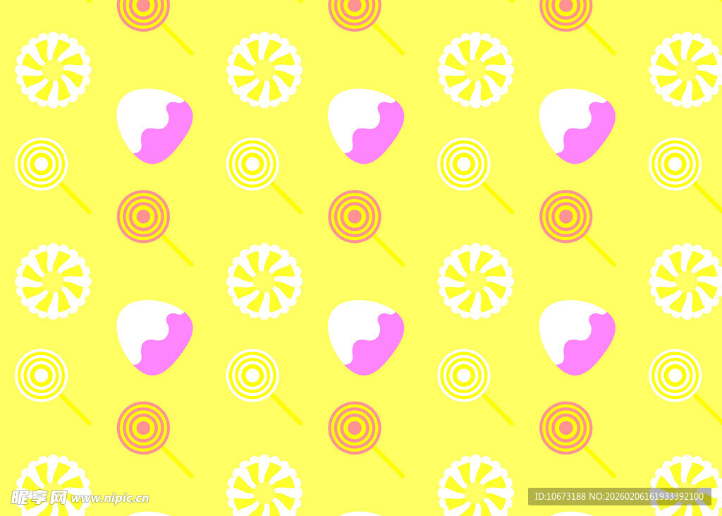 柠檬糖果图案背景