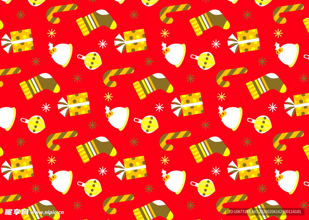 圣诞元素图案背景图