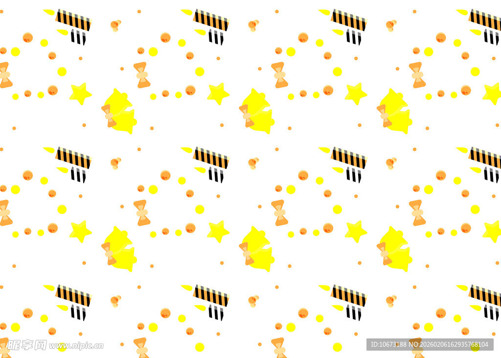 蜜蜂图案无缝背景设计