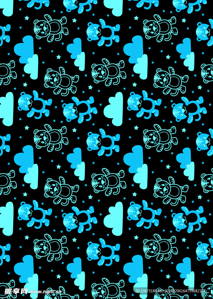 蓝黑抽象图案纹理背景