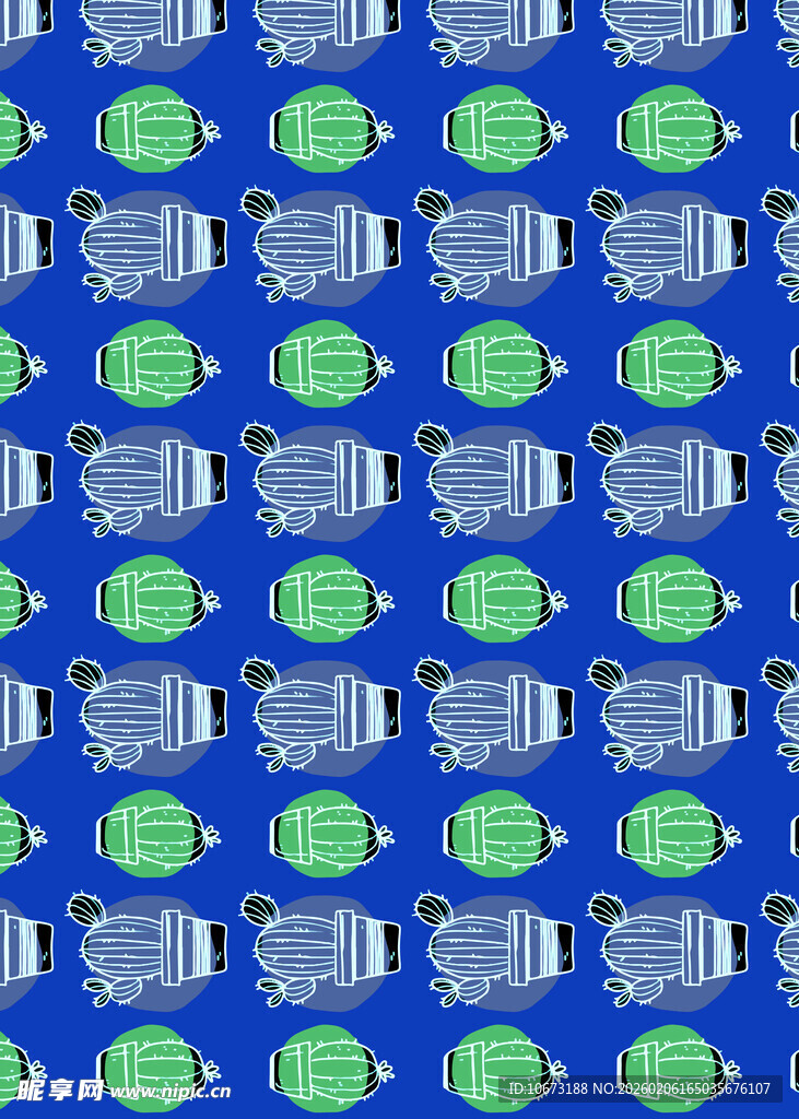 蓝色背景的电子设备图案