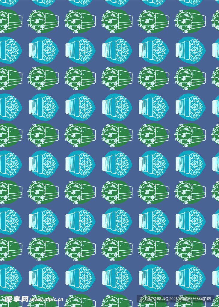 蓝绿几何图案背景纹理