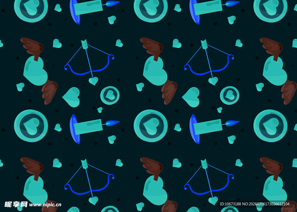 星座元素无缝图案设计