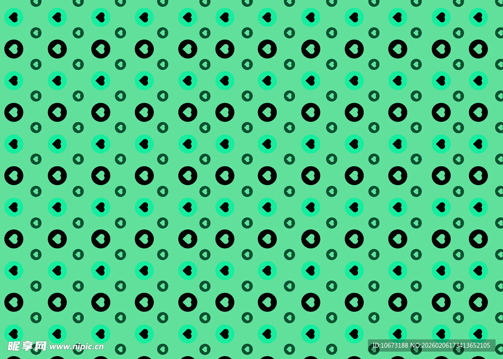 绿色底星星圆点图案背景