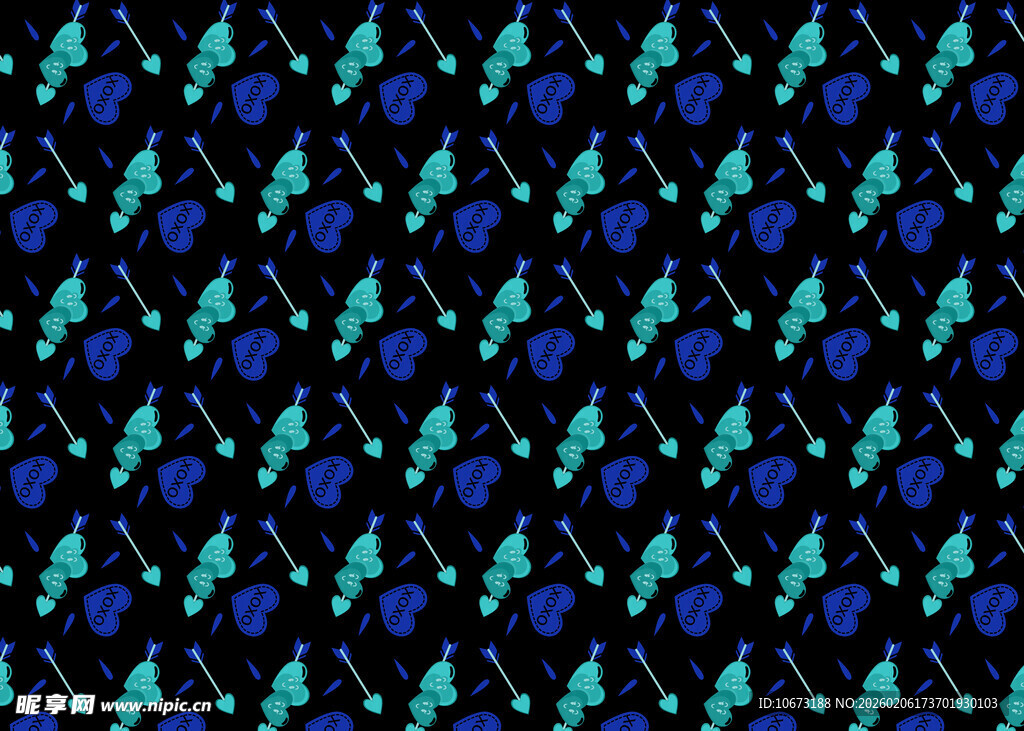 蓝绿几何图案背景纹理