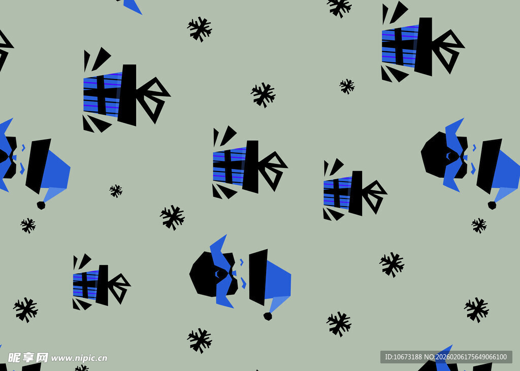 蓝黑图案背景装饰纹理