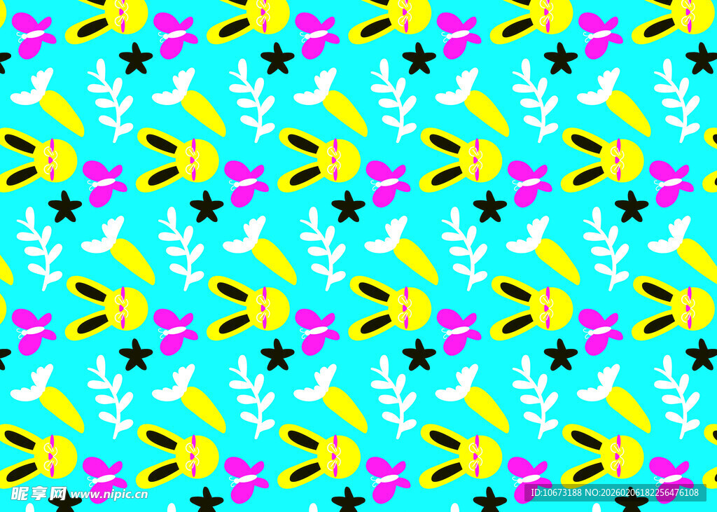 多彩星星箭头图案背景