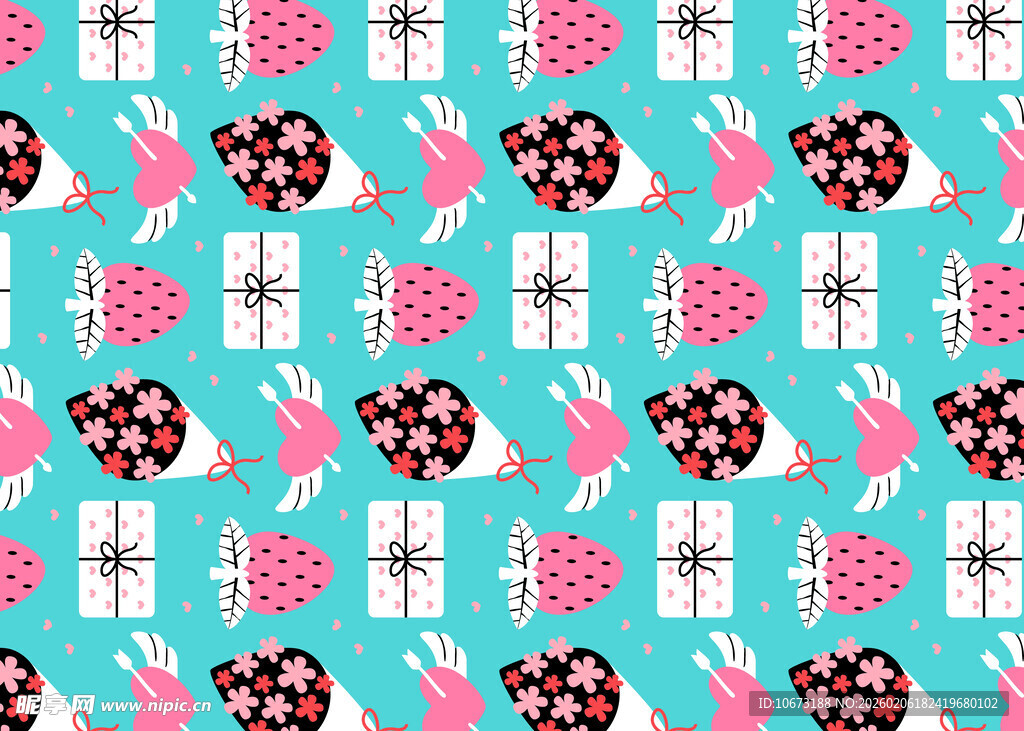 节日礼物糖果图案背景