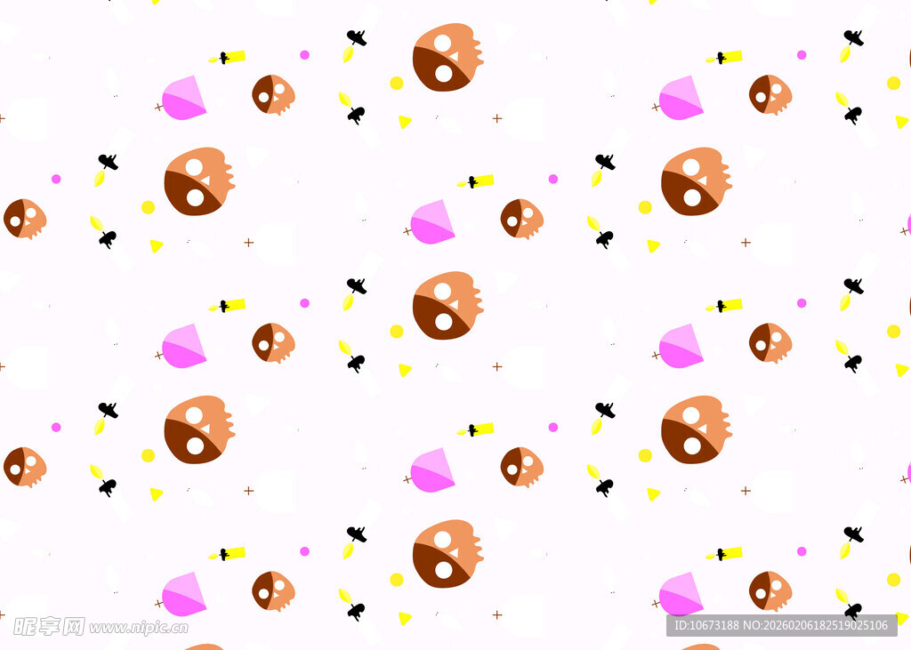 可爱表情图案背景素材