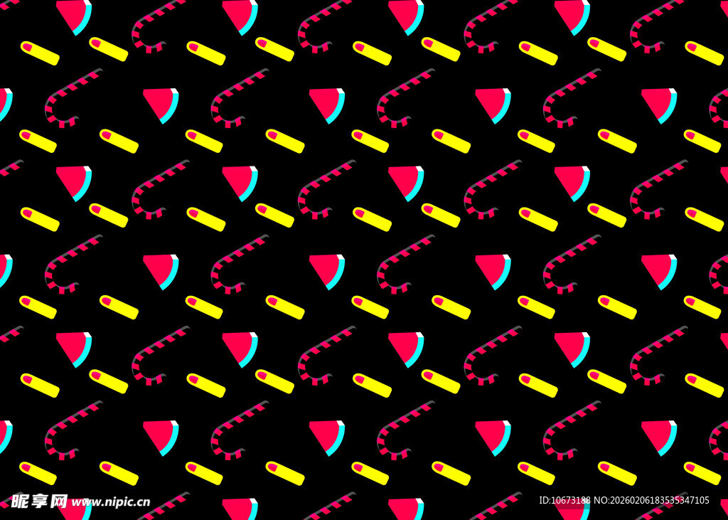 多彩几何图案无缝背景