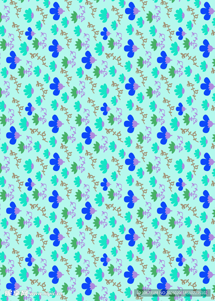 蓝绿几何图案背景纹理