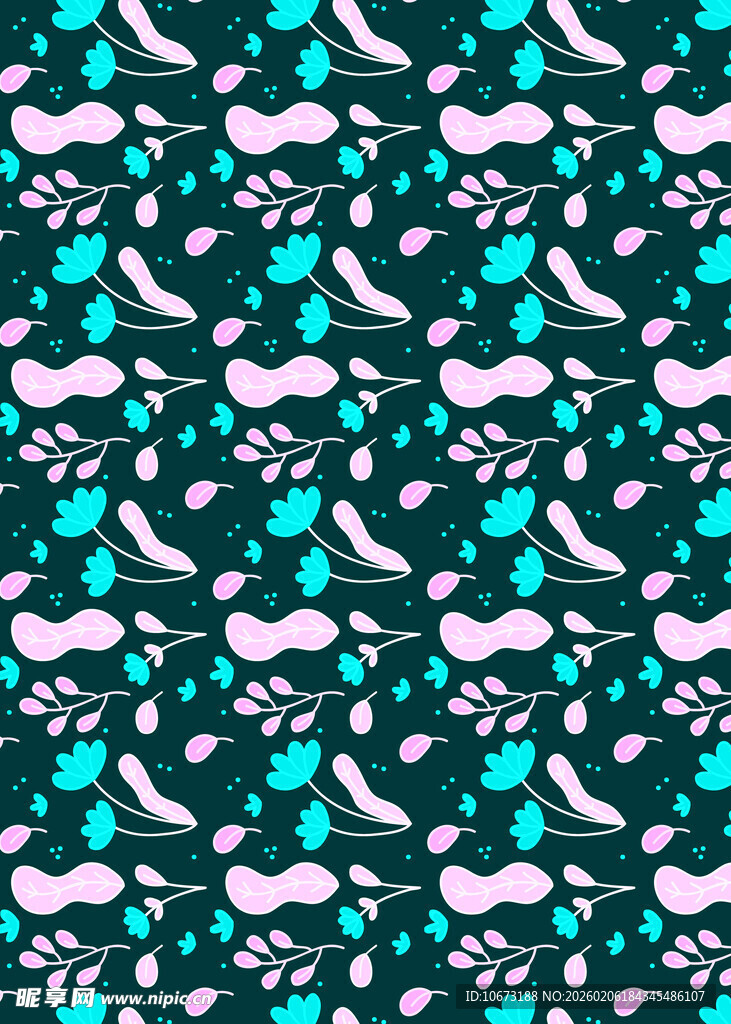 可爱小胡子图案背景设计