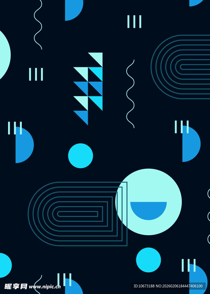 几何图案深色背景无缝图