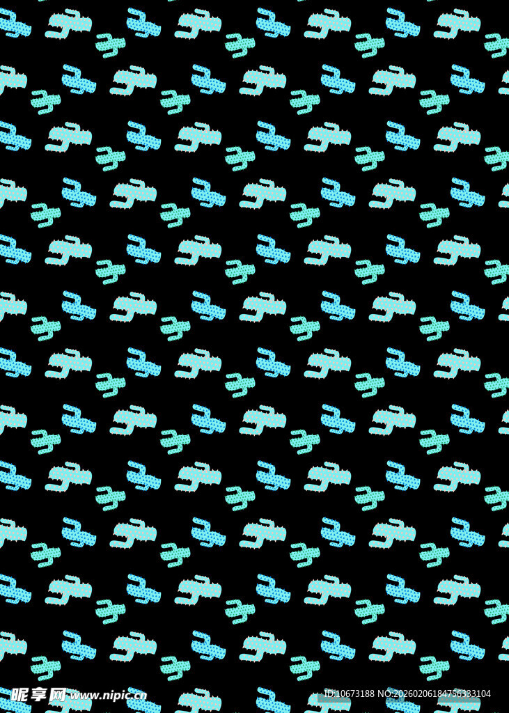 蓝黑几何图案背景纹理