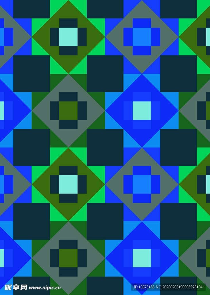 几何图案彩色方块背景