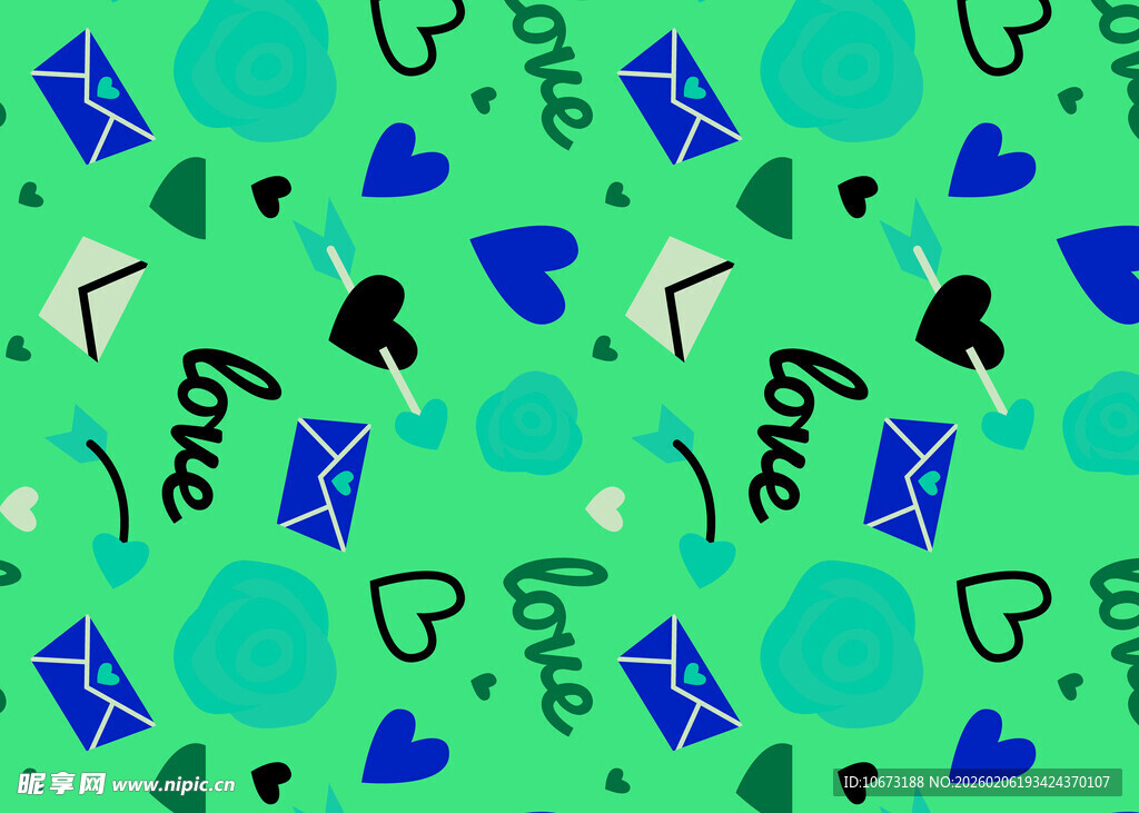 清新几何图案背景设计